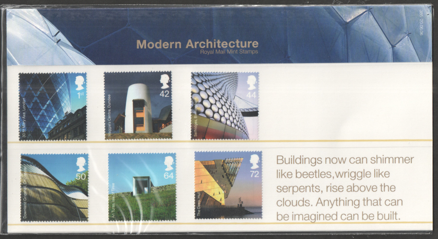 (image for) 2006 Modern Architecture Royal Mail Presentation Pack 385